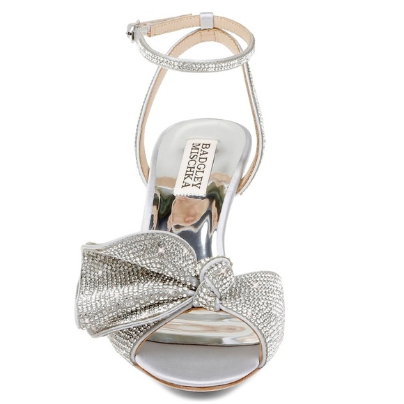 NIB - Badgley Mischka Remi Open Toe Kitten Heel - Size 8.5 - Picture 12 of 14